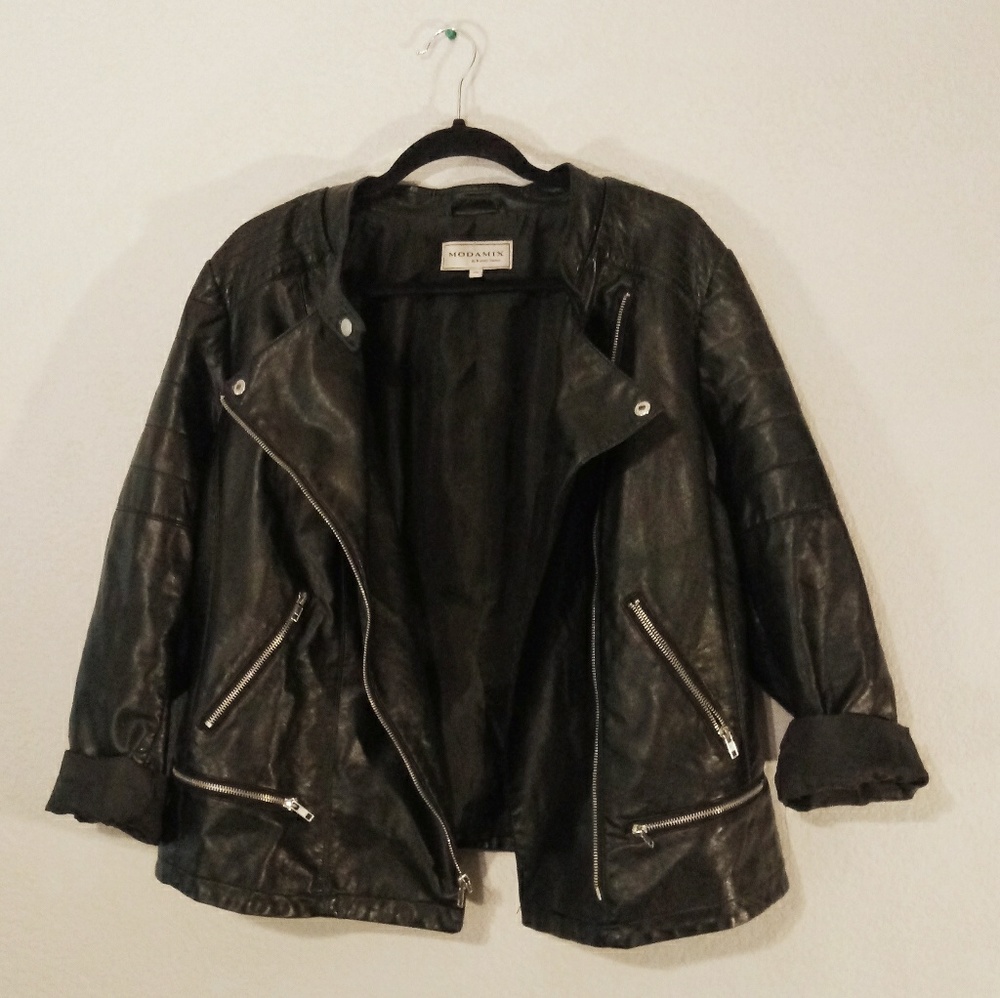 Modamix Faux-leather Moto Jacket